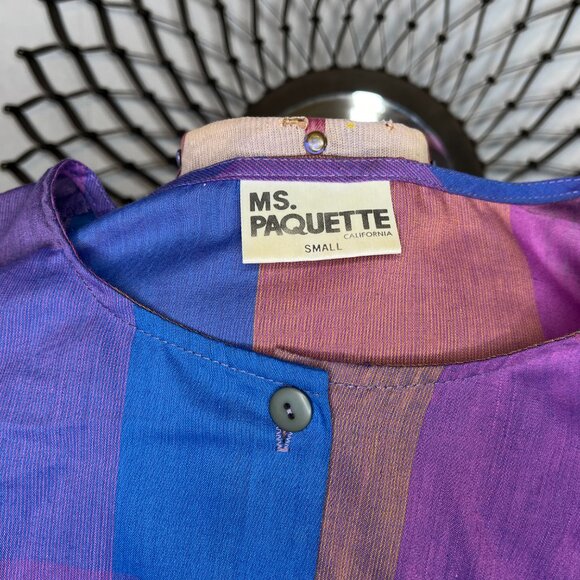 Vintage 2 Piece Dress Saved By The Bell Crop Top Ms. Paquette Ca. 80s/90s s/Med - Picture 14 of 16